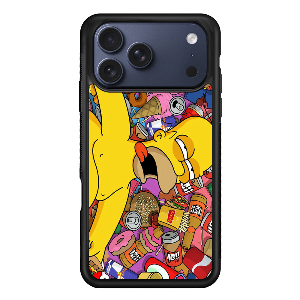 Homer Simpson Faint From Being Full iPhone 17 Pro Max Case - Xtracase