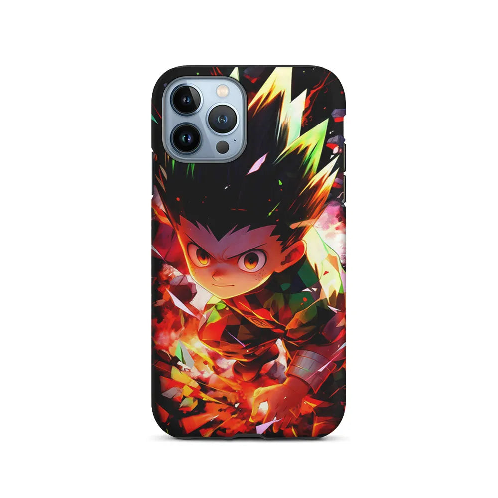 Hunter x Hunter Gon Freecss in Action iPhone 13 Pro Case-2 in 1 Tough Case-Xtracase
