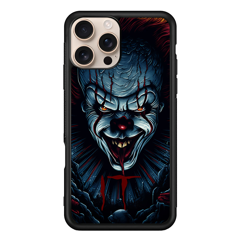 IT Clown Scary Face iPhone 16 Pro Case - iPhone 16 Pro