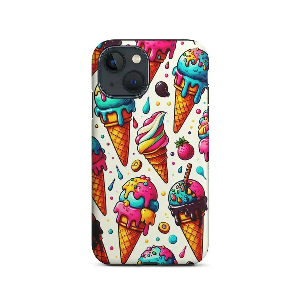 Ice Creams with Different Flavors iPhone 13 Mini Case-2 in 1 Tough Case-Xtracase