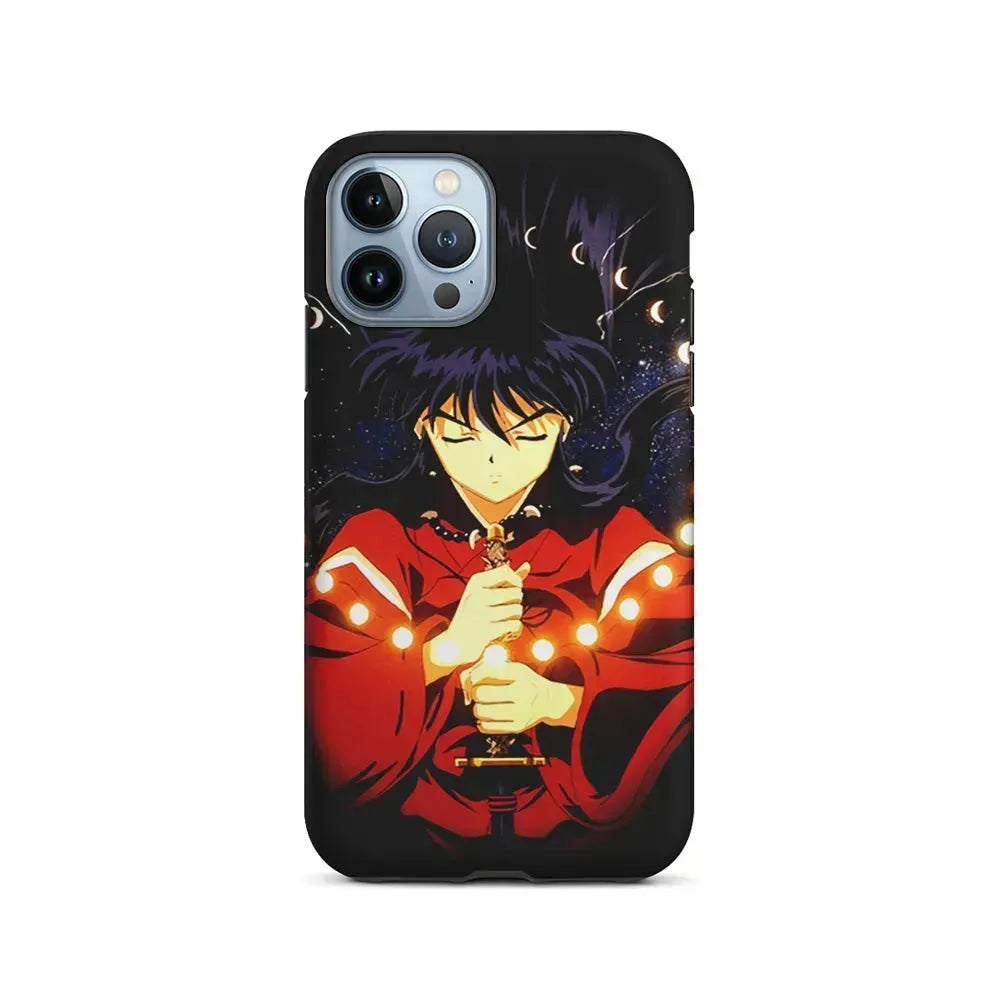 Inuyasha Moon Phases iPhone 15 Pro Max Case-2 in 1 Tough Case-Xtracase