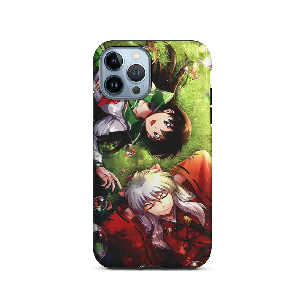Inuyasha and Kagome Couple iPhone 13 Pro Case-2 in 1 Tough Case-Xtracase