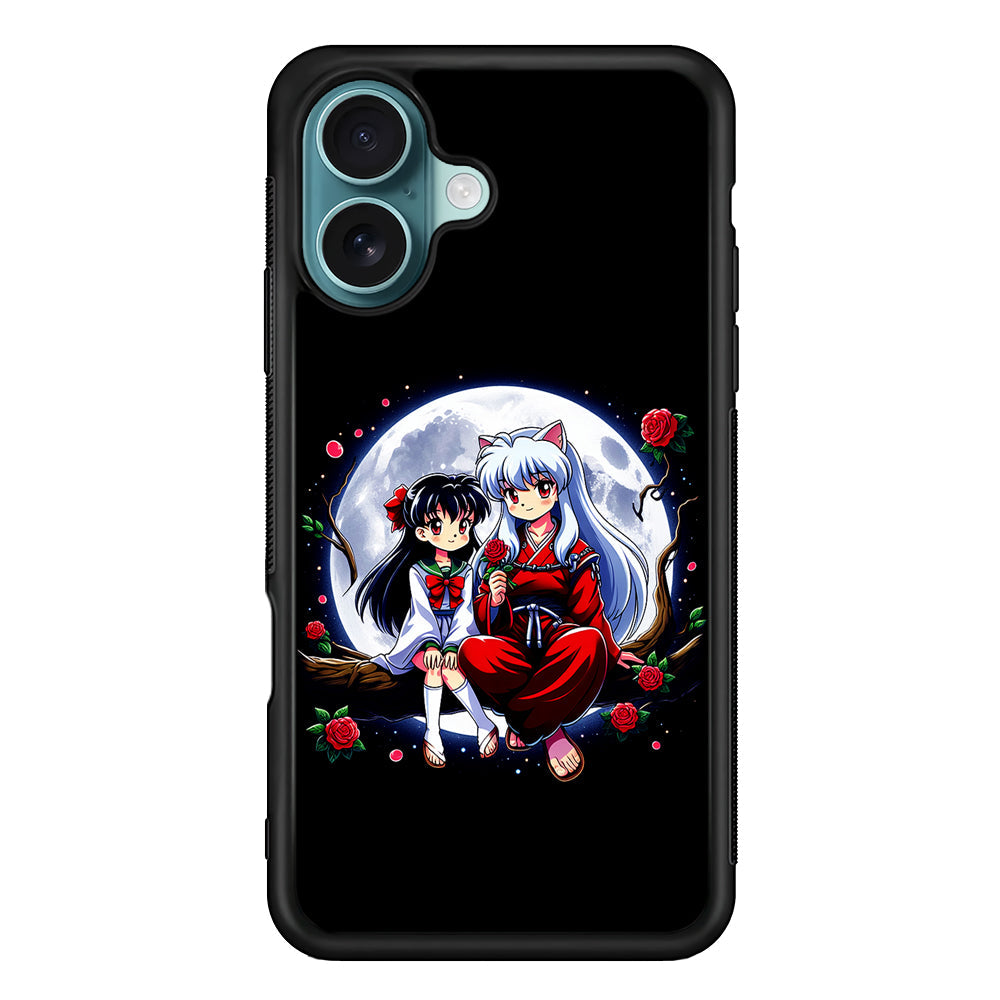Inuyasha and Kagome Full Moon iPhone 16 Plus Case - Xtracase
