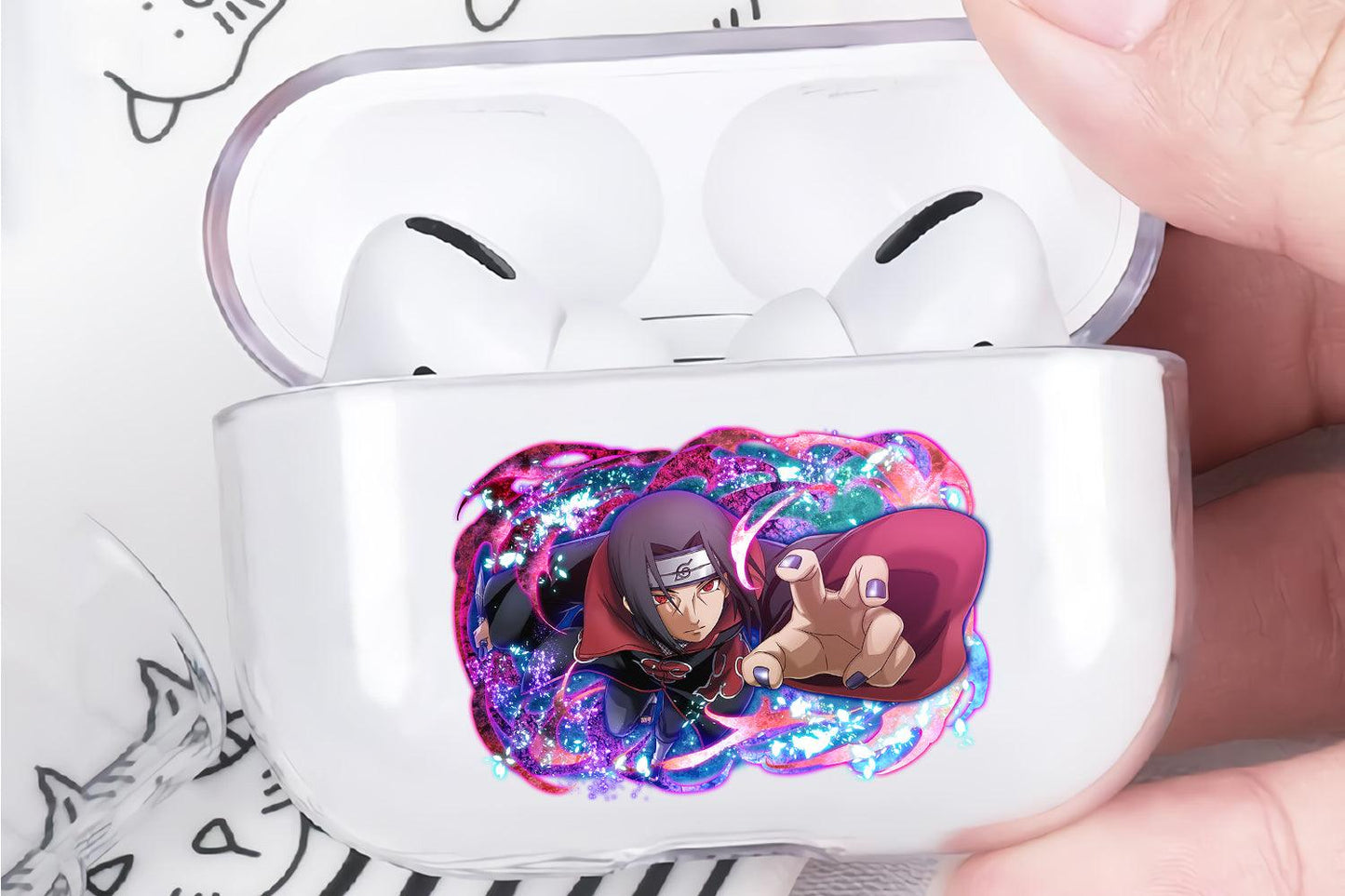 Itachi Uchiha Akatsuki Apple Airpod Pro Clear Case-Xtracase
