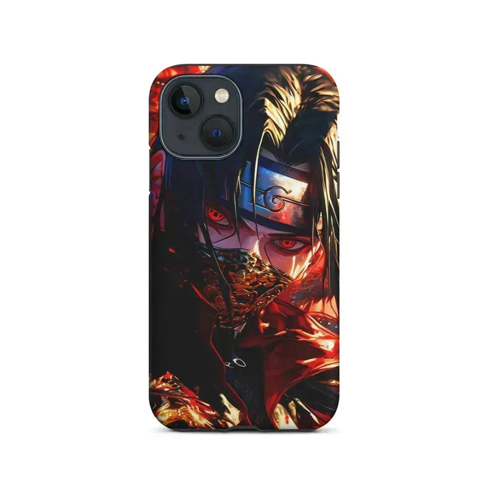 Itachi Uchiha Using a Mask iPhone 13 Mini Case-2 in 1 Tough Case-Xtracase