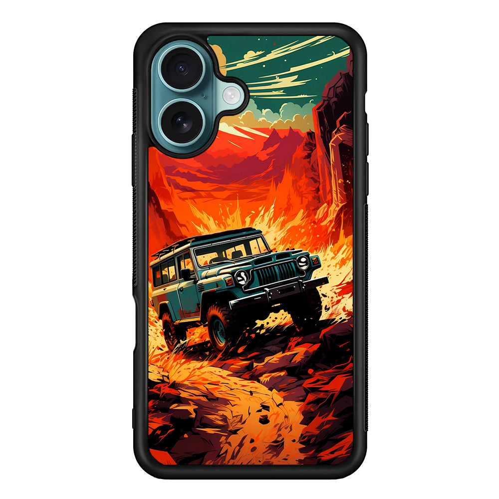 Jeep Offroad Adventure Car iPhone 16 Case - Xtracase