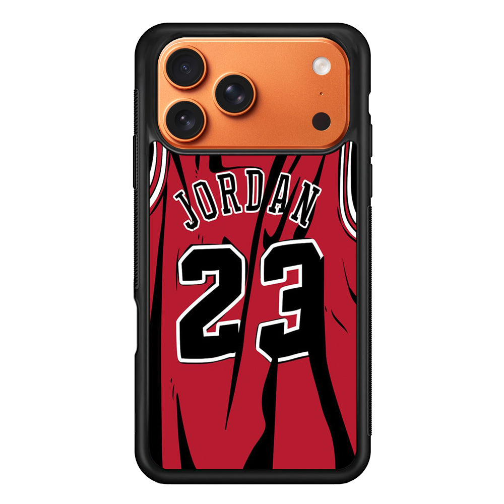 Jordan Red Basket Jersey iPhone 17 Pro Max Case