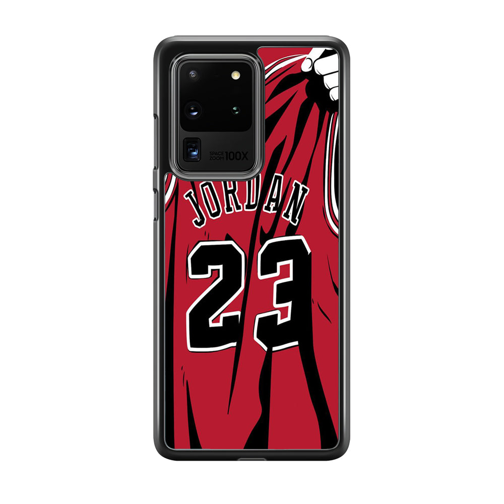Jordan Red Basket Jersey Samsung Galaxy S20 Ultra Case-Xtracase