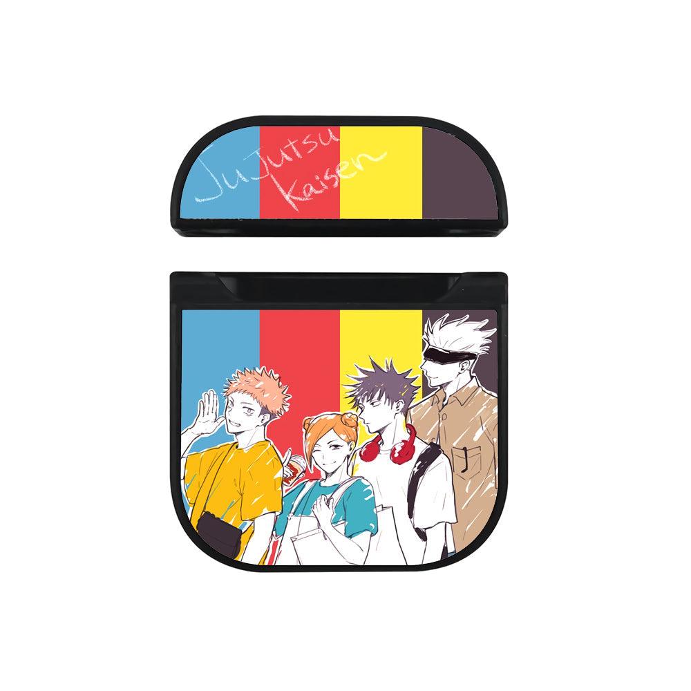 Jujutsu Kaisen Casual Outfit Hard Plastic Case Cover For Apple Airpods-Xtracase