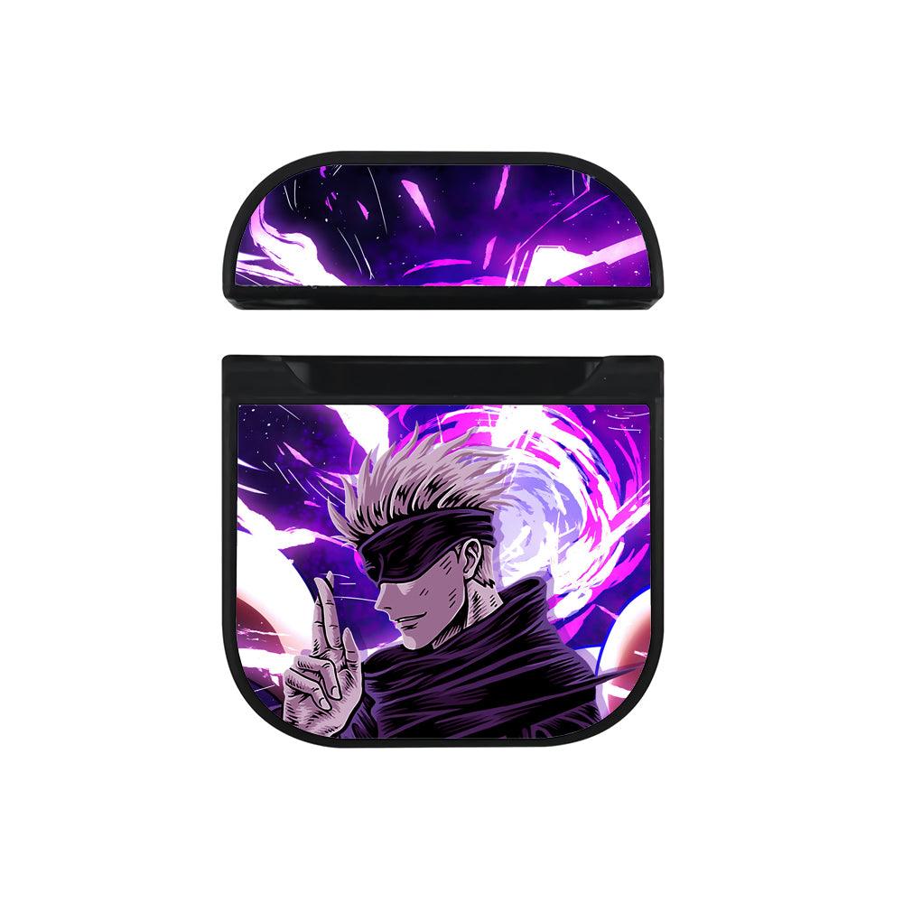 Jujutsu Kaisen Satoru Night Shape Hard Plastic Case Cover For Apple Airpods-Xtracase