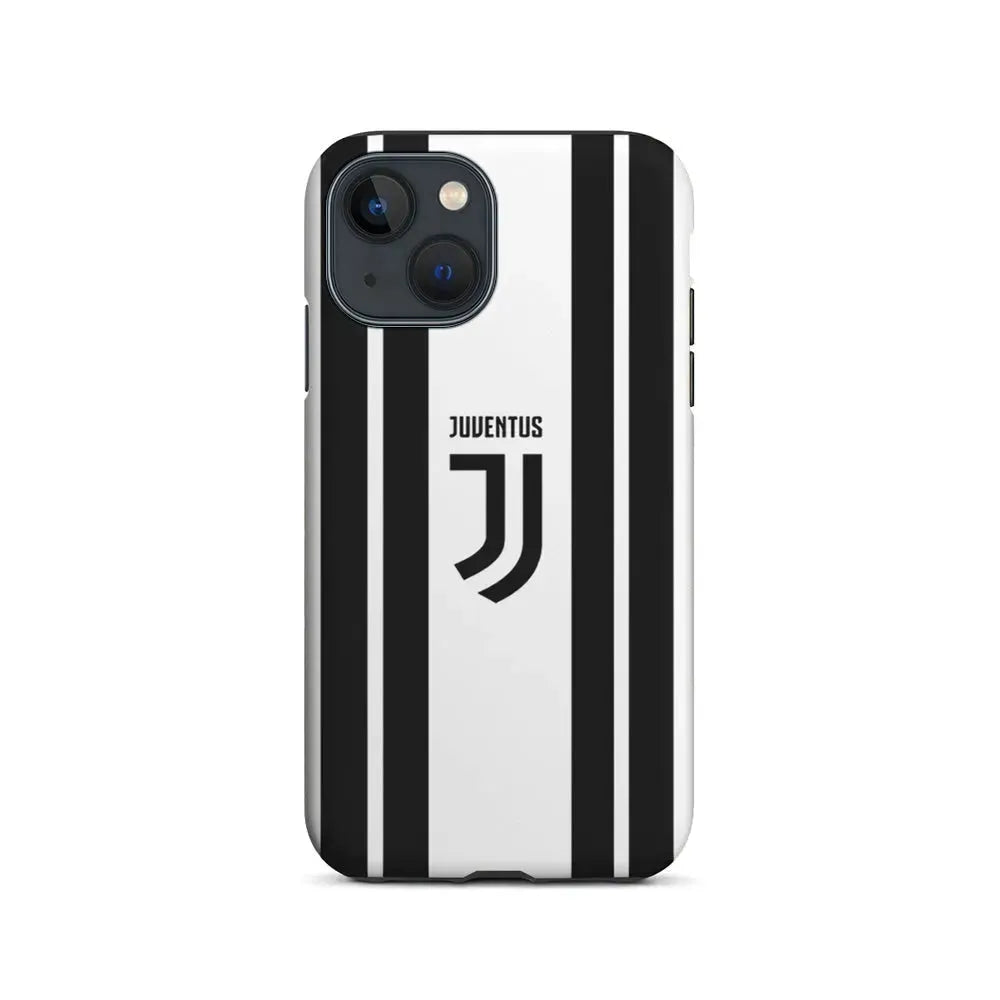 Juventus Black Stripe iPhone 13 Mini Case-2 in 1 Tough Case-Xtracase