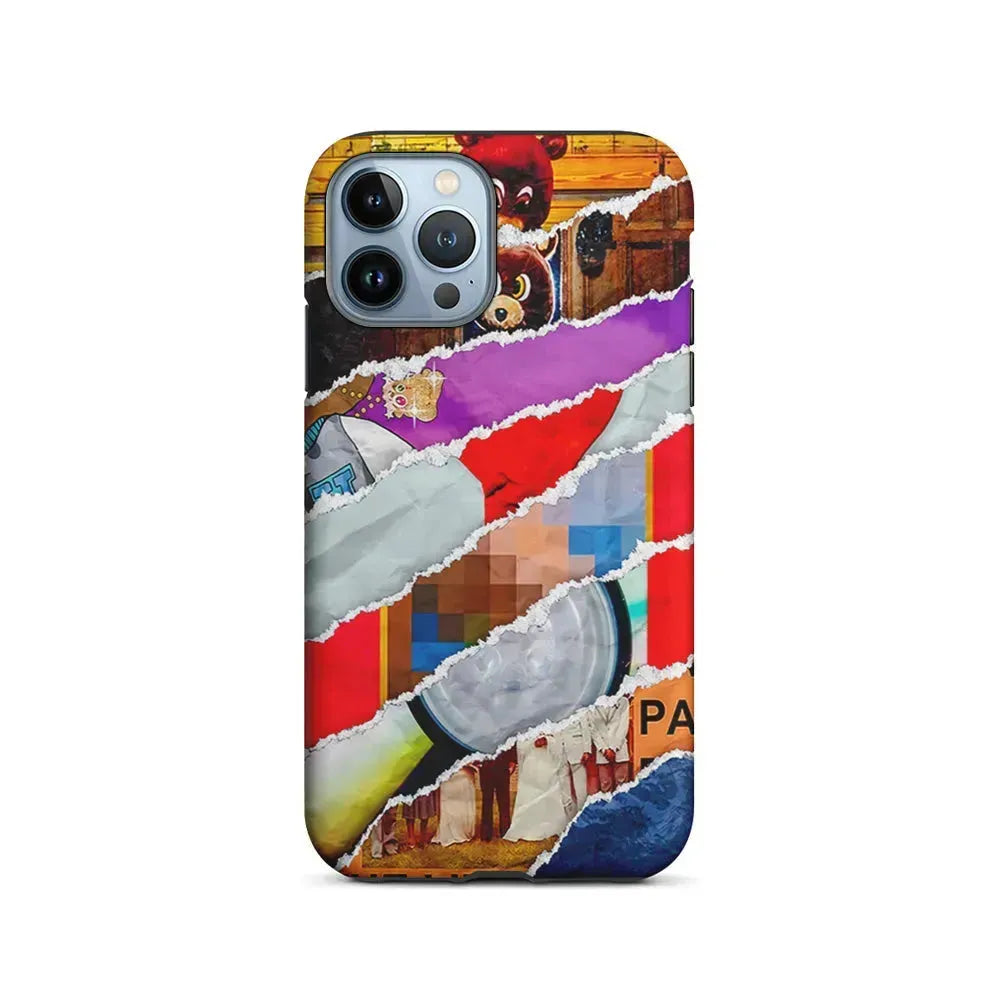 Kanye West Album Collage iPhone 15 Pro Max Case-2 in 1 Tough Case-Xtracase