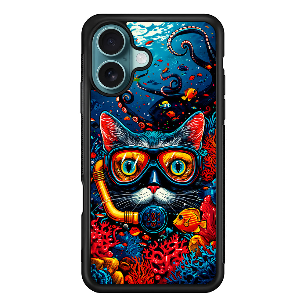 Kitty Cat Under The Sea iPhone 16 Case - Xtracase