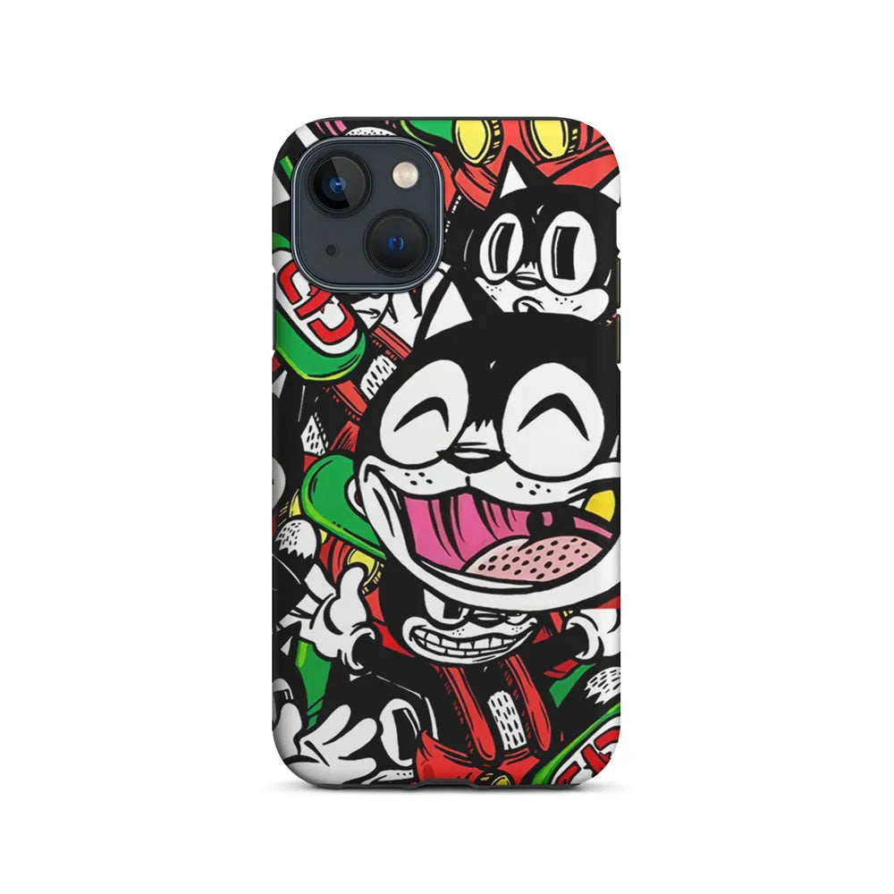 Kitty Club Party iPhone 15 Plus Case-2 in 1 Tough Case-Xtracase