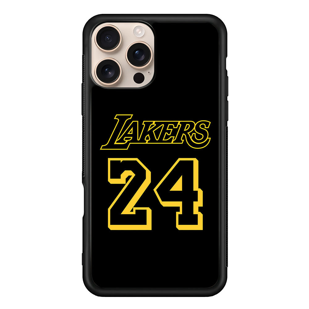 Kobe Bryant Lakers 24 iPhone 16 Pro Max Case - iPhone 16 Pro Max