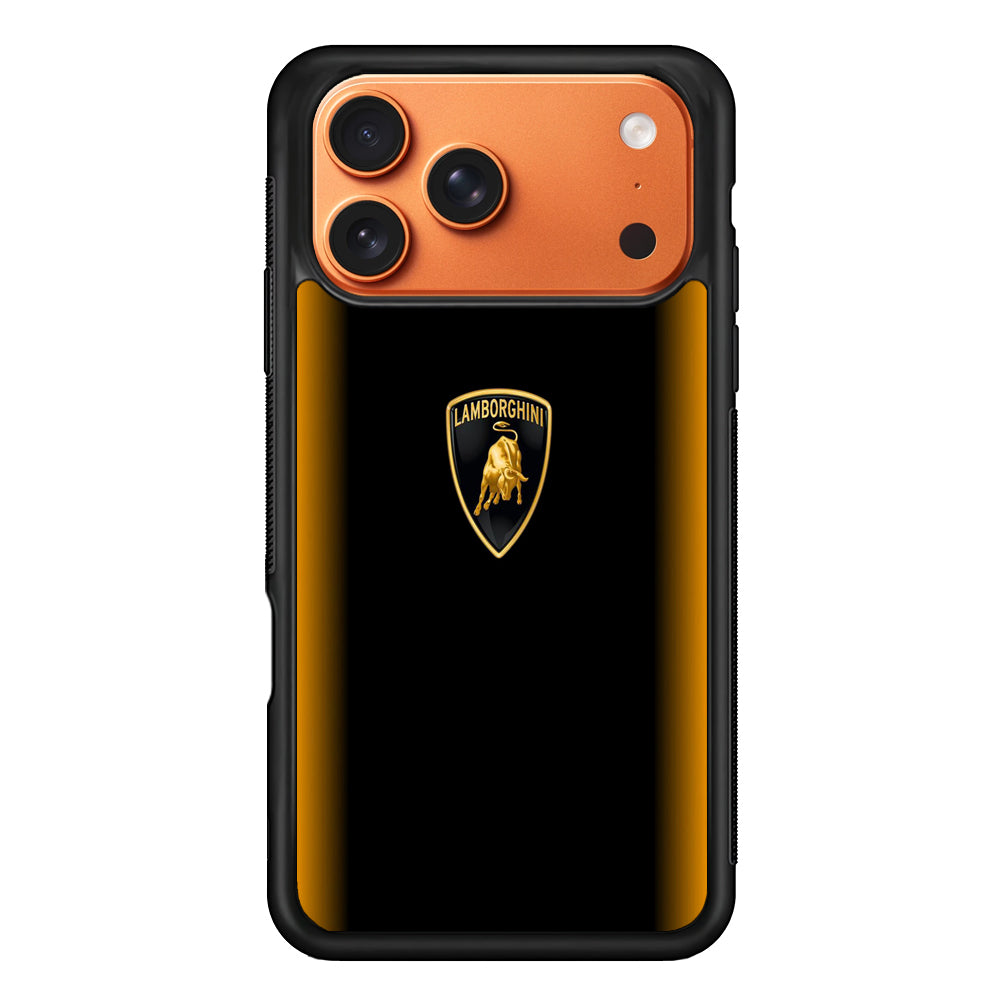 Lamborghini Stripe Gold iPhone 17 Pro Max Case