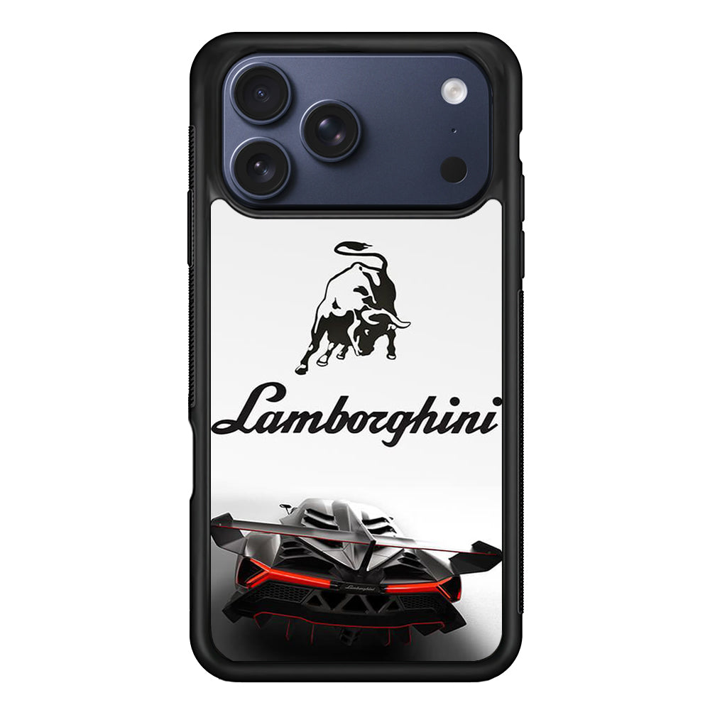 Lamborghini White Logo Car iPhone 17 Pro Case - Xtracase