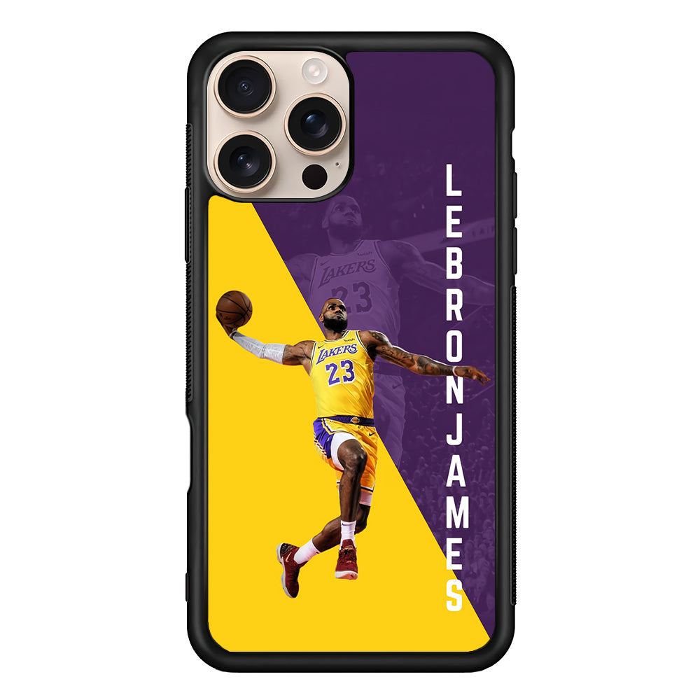 Lebron James Lakers 23 iPhone 16 Pro Max Case - iPhone 16 Pro Max