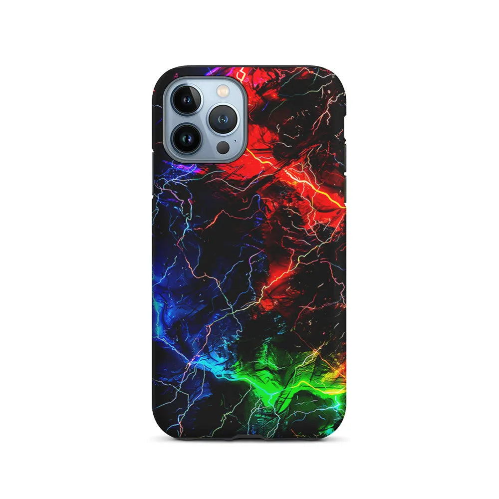 Lightning Strike at Night iPhone 13 Pro Case-2 in 1 Tough Case-Xtracase