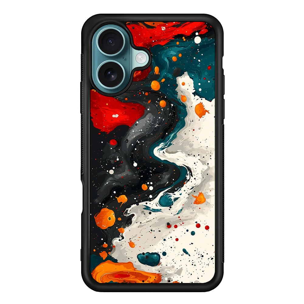 Liquid Abstract Painting Art iPhone 16 Plus Case - Xtracase