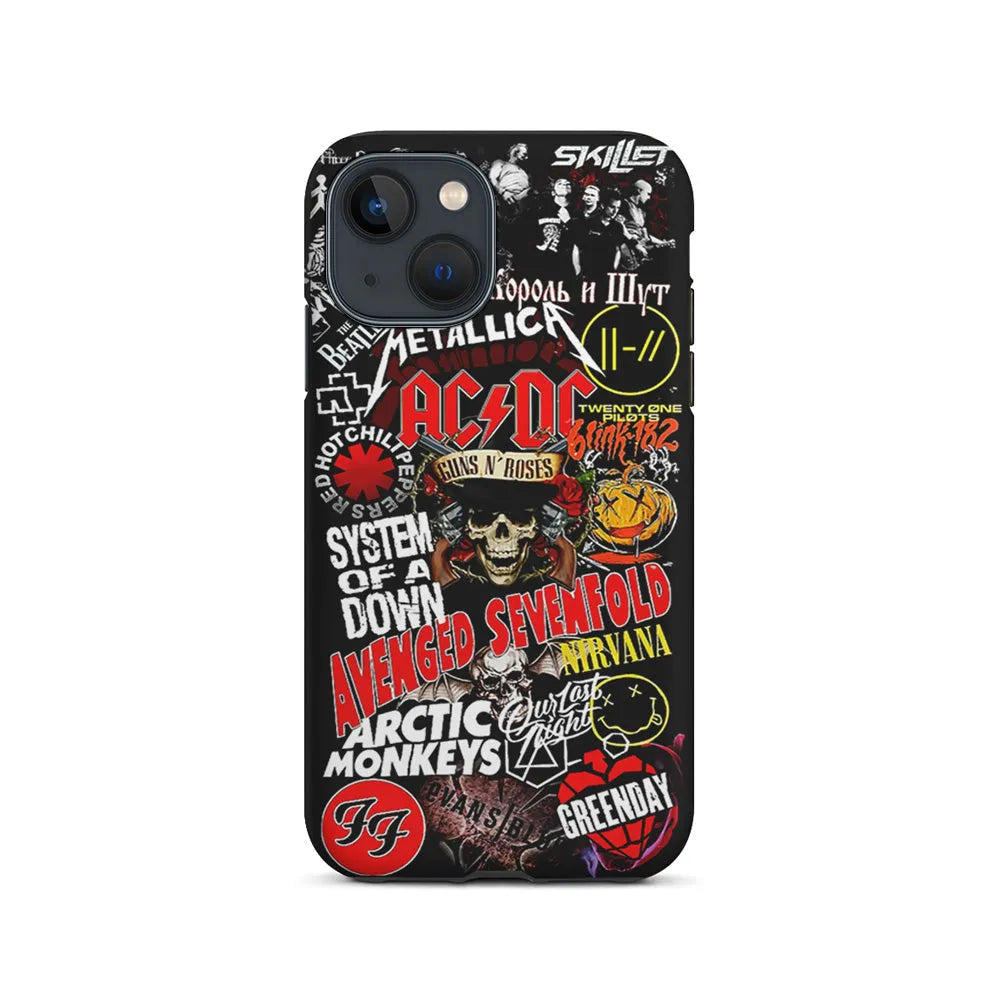 Logo Band Legends iPhone 15 Case-2 in 1 Tough Case-Xtracase