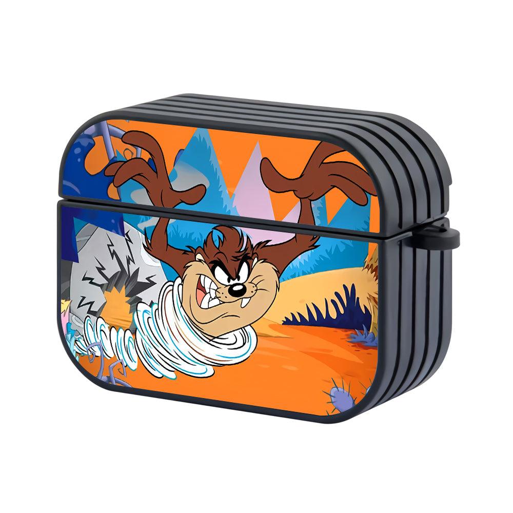 Looney Tunes Desert Hurricane from Taz Hard Plastic Case Cover For Apple Airpods Pro 3-Xtracase