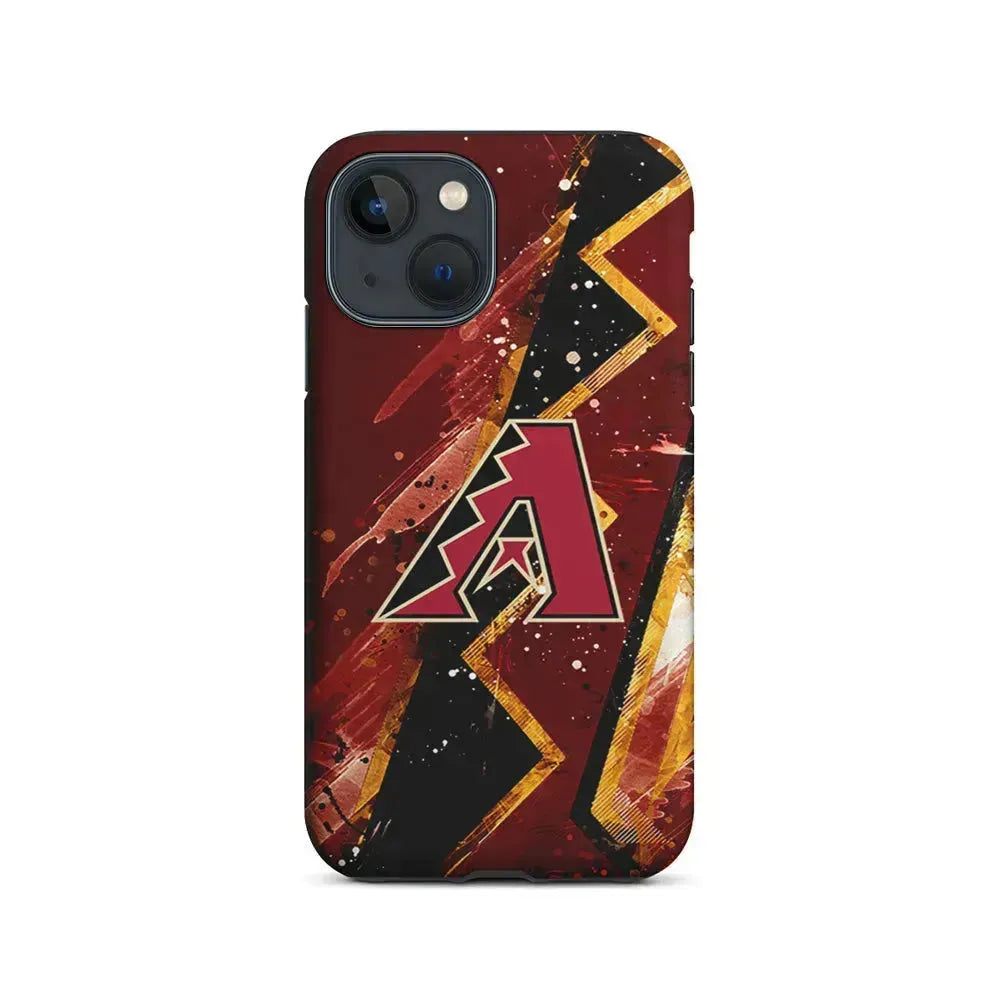 MLB Arizona Diamondbacks Team iPhone 13 Mini Case-2 in 1 Tough Case-Xtracase