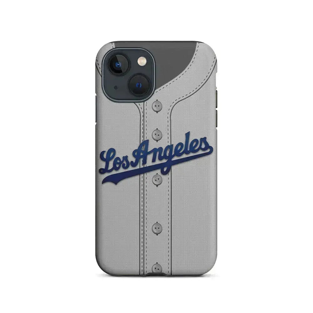 MLB Los Angeles Dodgers Jersey iPhone 13 Mini Case-2 in 1 Tough Case-Xtracase