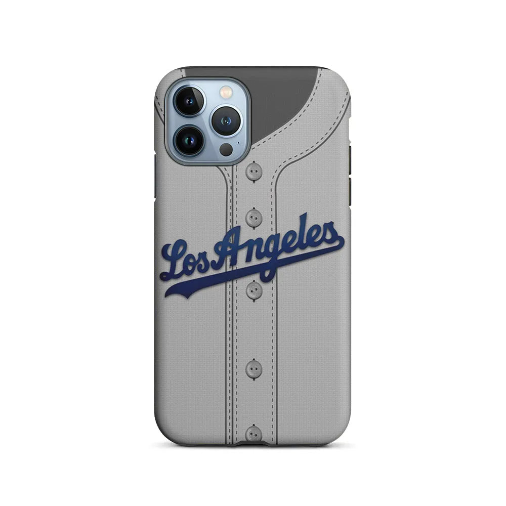 MLB Los Angeles Dodgers Jersey iPhone 13 Pro Case-2 in 1 Tough Case-Xtracase