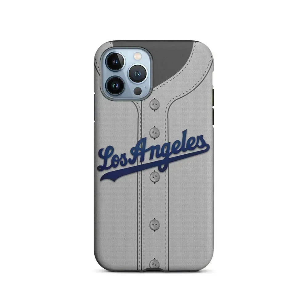 MLB Los Angeles Dodgers Jersey iPhone 15 Pro Max Case-2 in 1 Tough Case-Xtracase