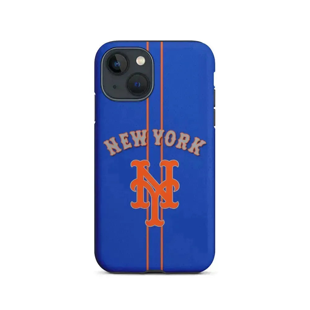 MLB New York Mets Team iPhone 13 Mini Case-2 in 1 Tough Case-Xtracase