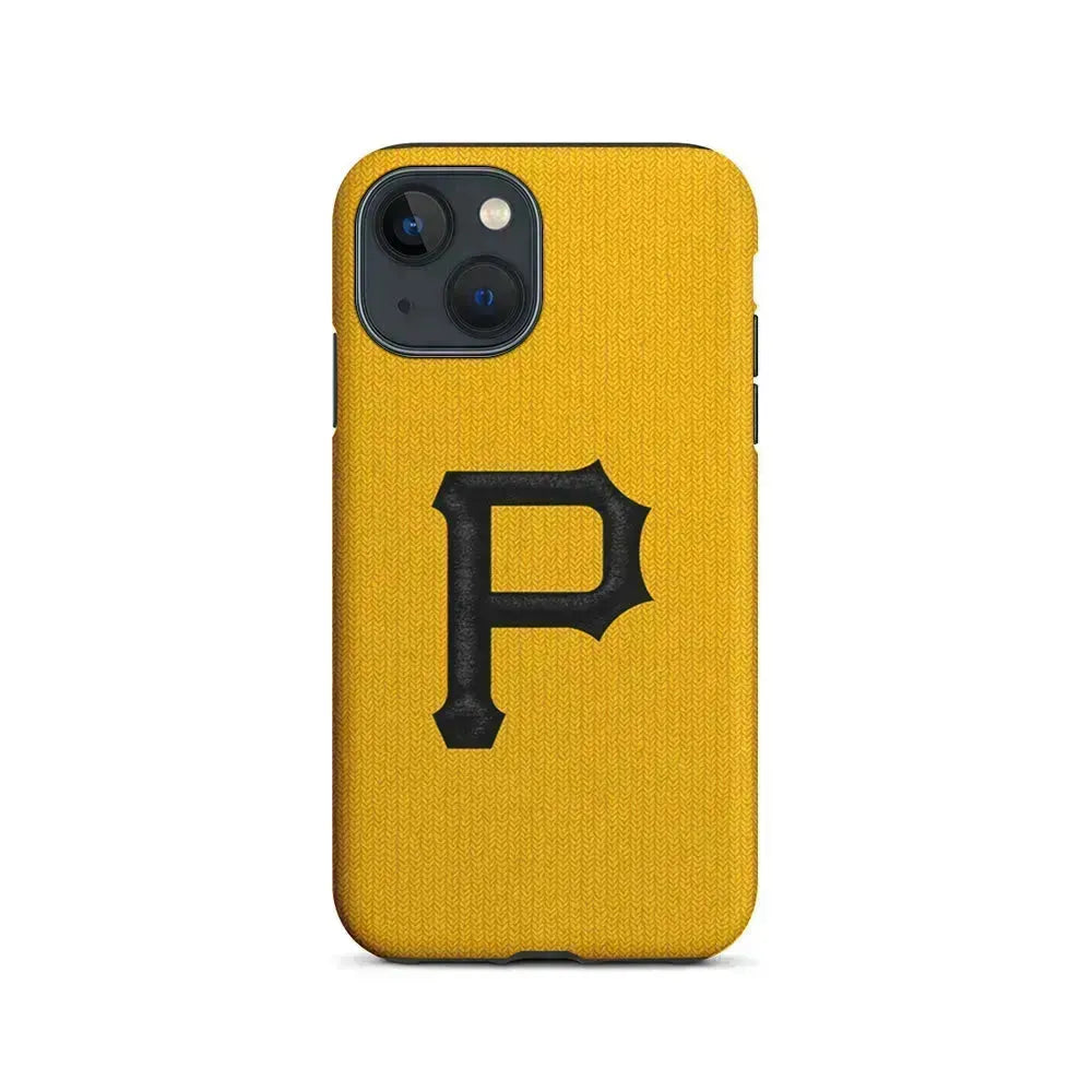 MLB Pittsburgh Pirates Pattern iPhone 13 Mini Case-2 in 1 Tough Case-Xtracase