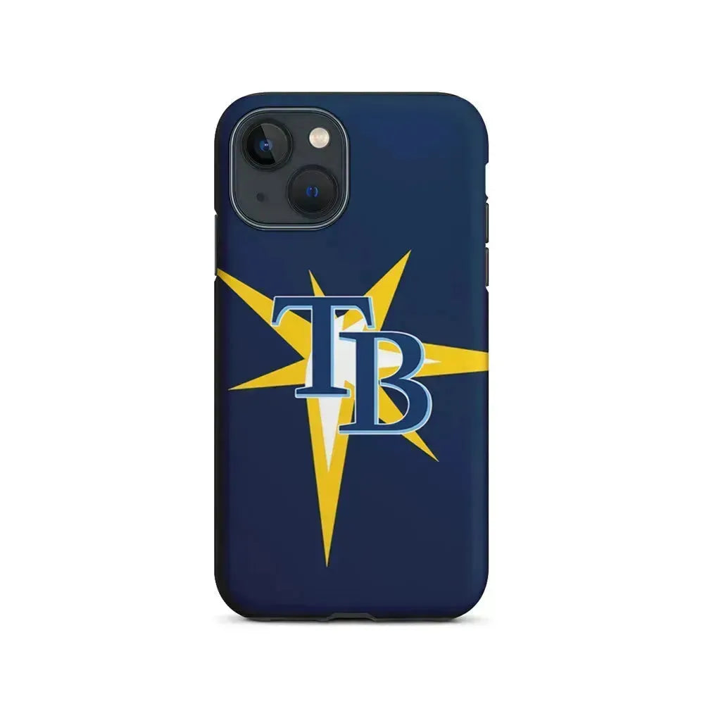 MLB Tampa Bay Rays Team iPhone 13 Mini Case-2 in 1 Tough Case-Xtracase