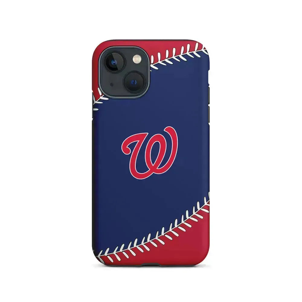 MLB Washington Nationals Logo iPhone 13 Mini Case-2 in 1 Tough Case-Xtracase