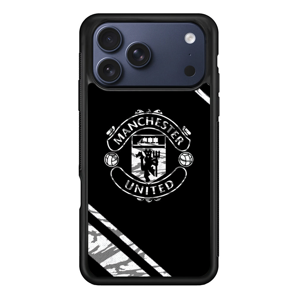 Manchester United Black Emblem iPhone 17 Pro Case - Xtracase
