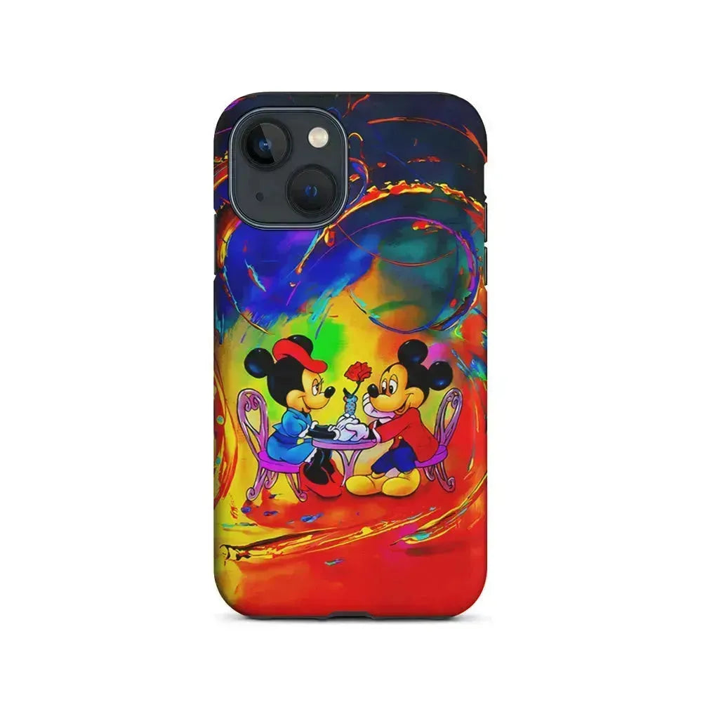 Mickey and Minnie Valentines Day iPhone 13 Mini Case-2 in 1 Tough Case-Xtracase