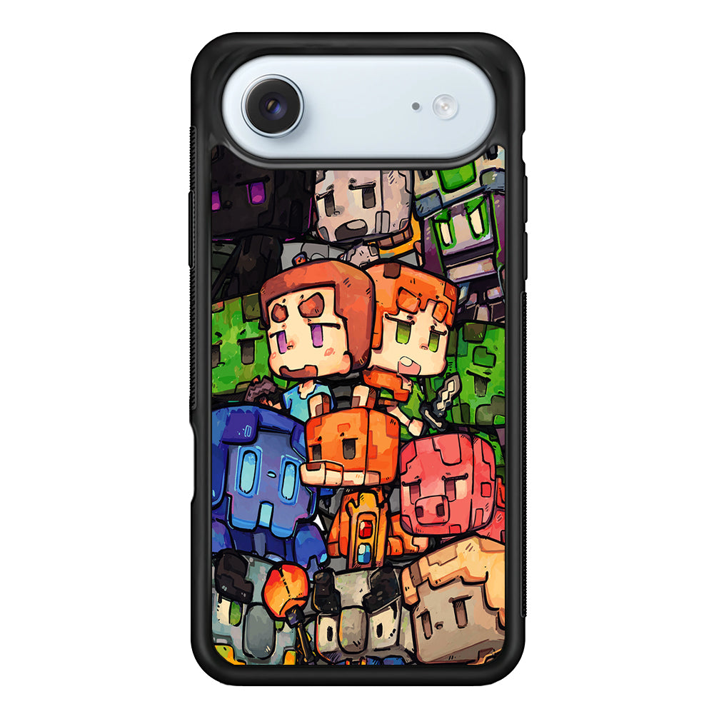 Minicraft Characters Drawing iPhone 17 Air Case - Xtracase