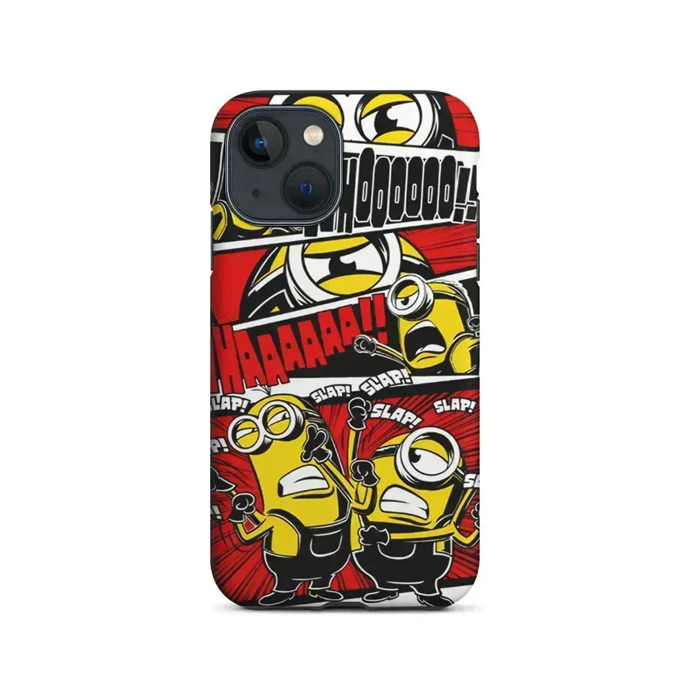 Minions Act Like In The Comic iPhone 13 Mini Case-2 in 1 Tough Case-Xtracase