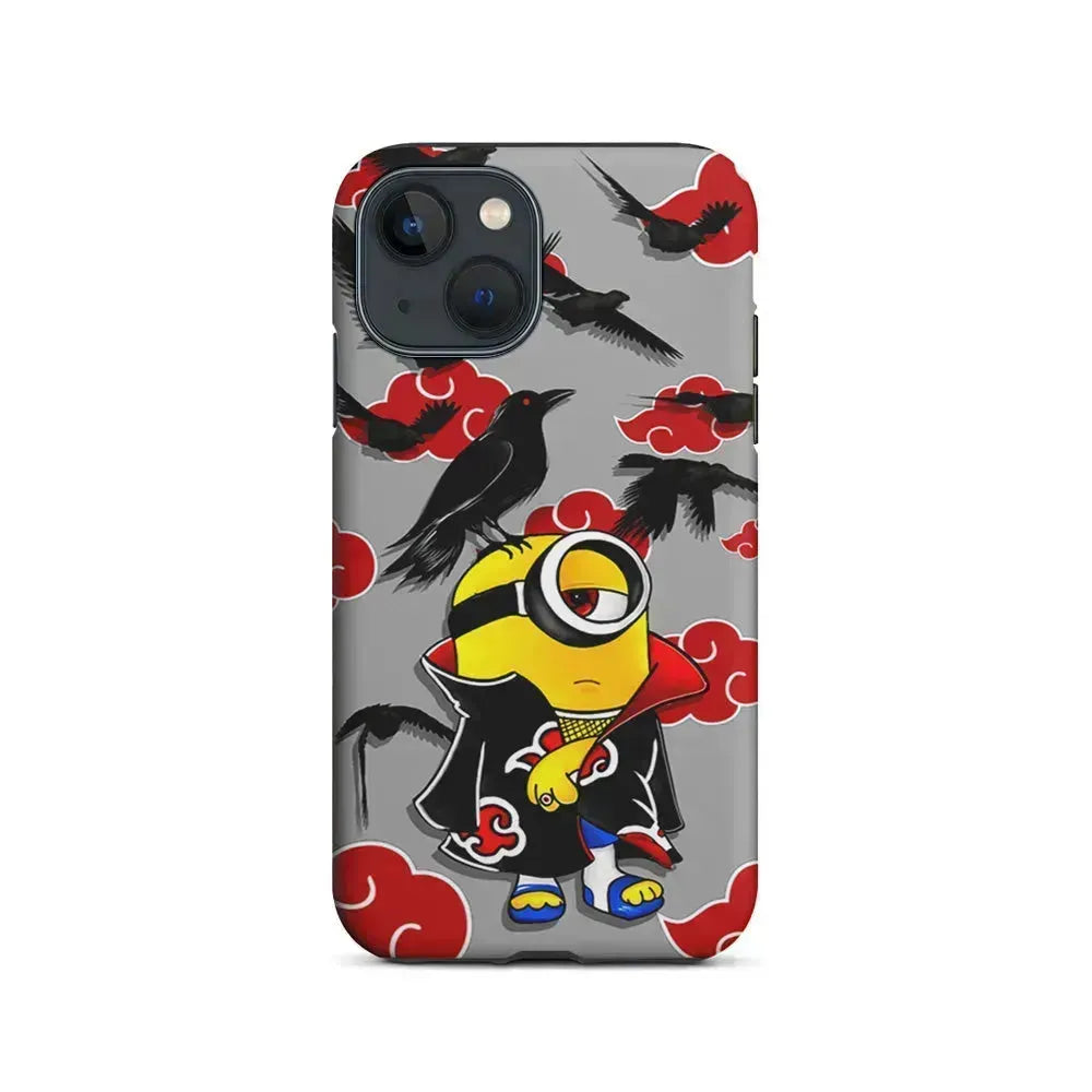 Minions Itachi Mode On iPhone 13 Mini Case-2 in 1 Tough Case-Xtracase