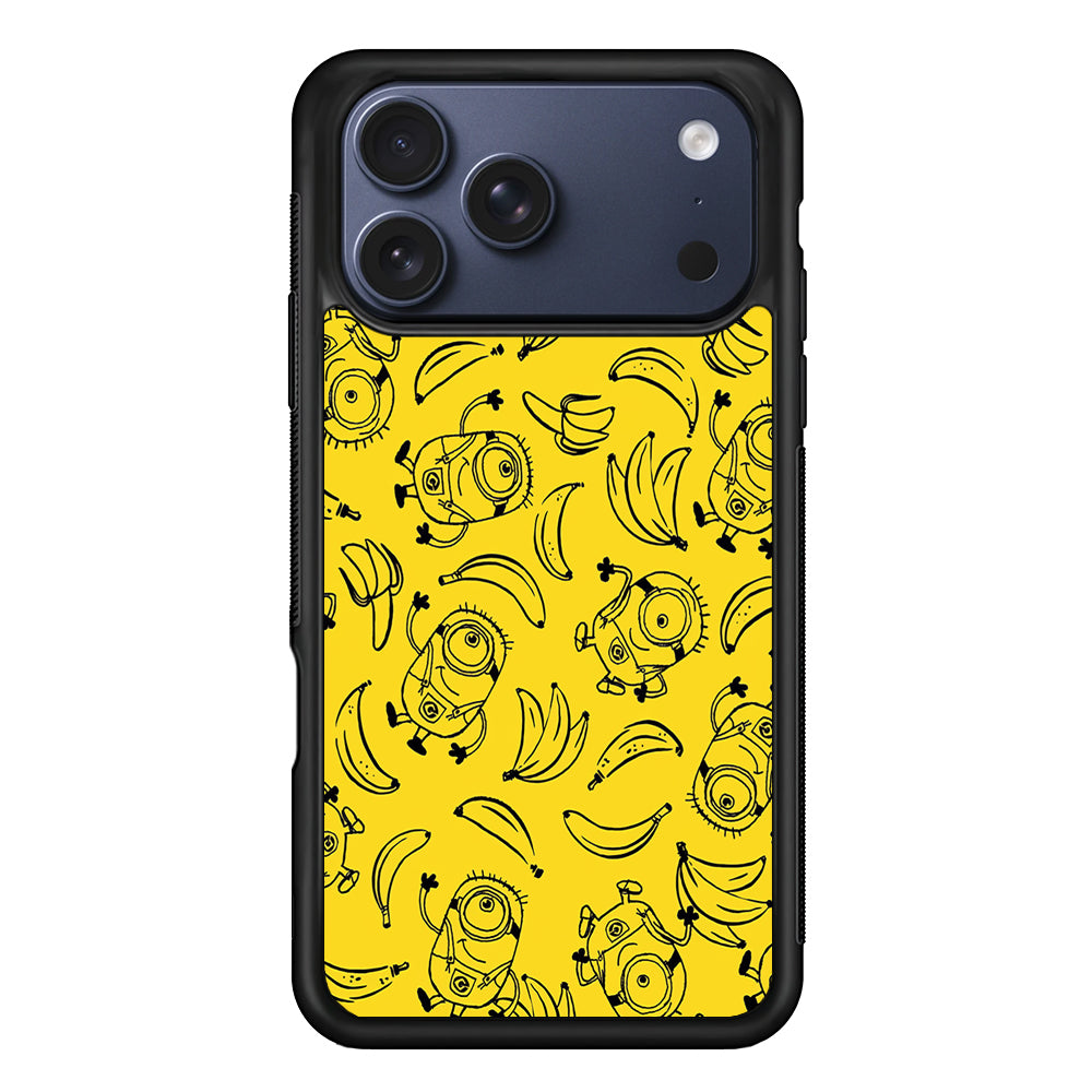 Minions and Banana Yellow iPhone 17 Pro Case - Xtracase
