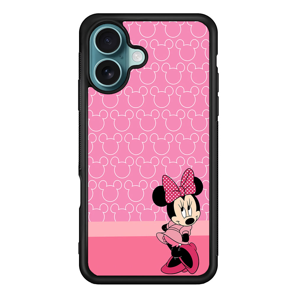 Minnie Mouse Pink Background iPhone 16 Case - Xtracase
