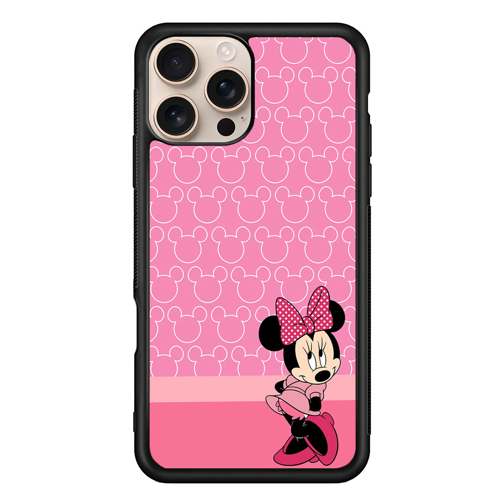 Minnie Mouse Pink Background iPhone 16 Pro Case - iPhone 16 Pro