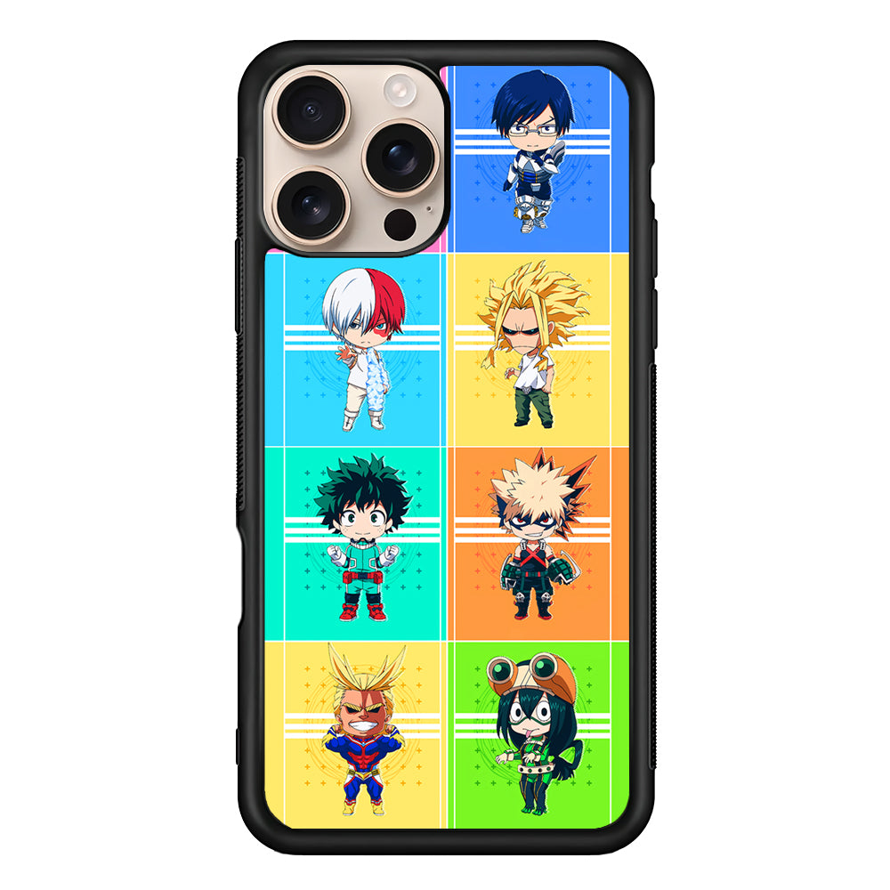 My Hero Academia Characters Chibi iPhone 16 Pro Case - iPhone 16 Pro