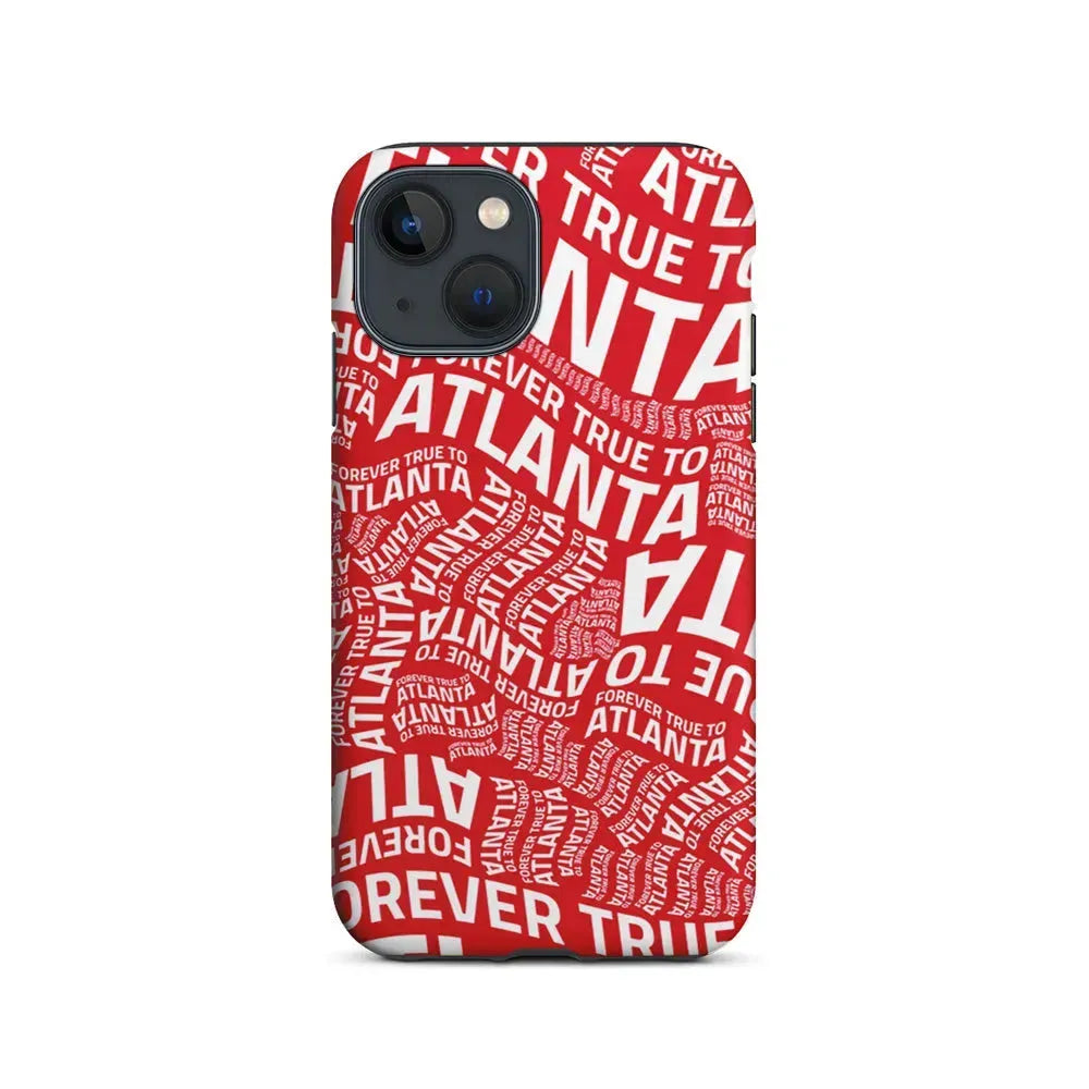 NBA Atlanta Hawks Word iPhone 13 Mini Case-2 in 1 Tough Case-Xtracase