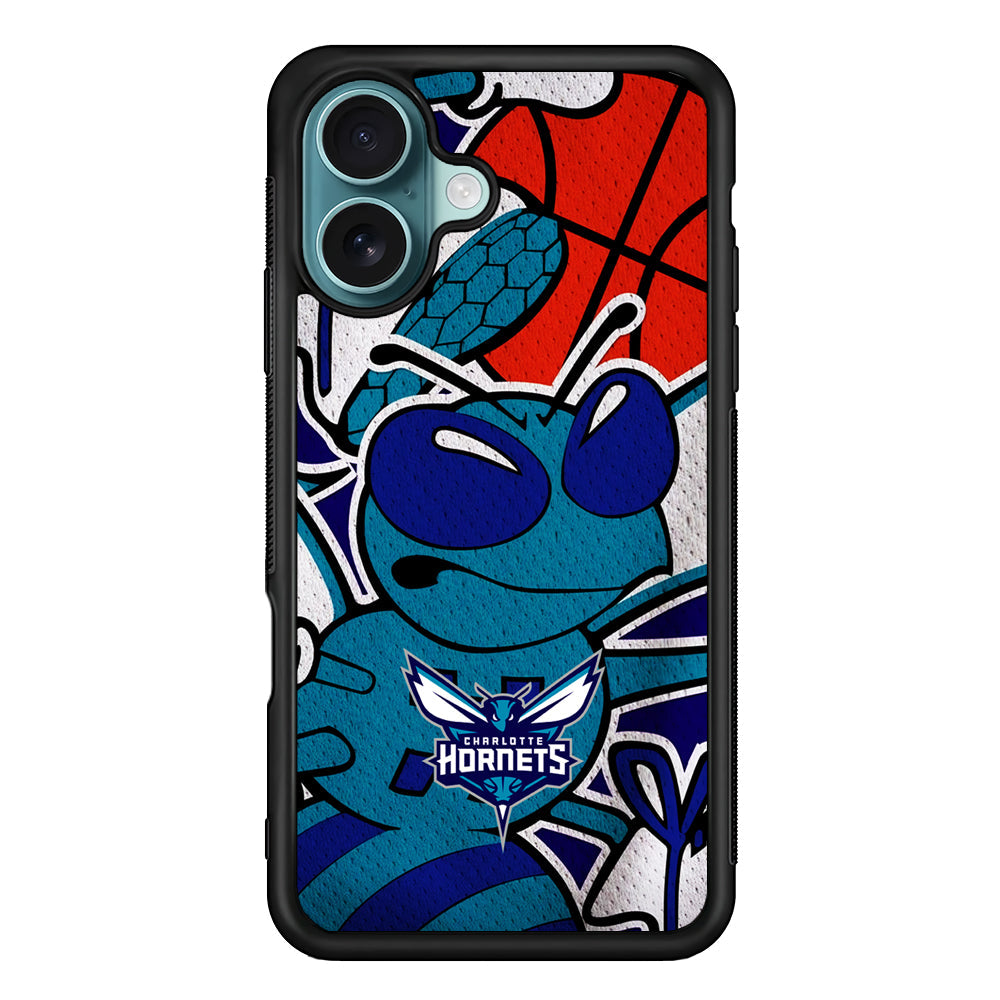 NBA Charlotte Hornets The Bee iPhone 16 Plus Case - Xtracase