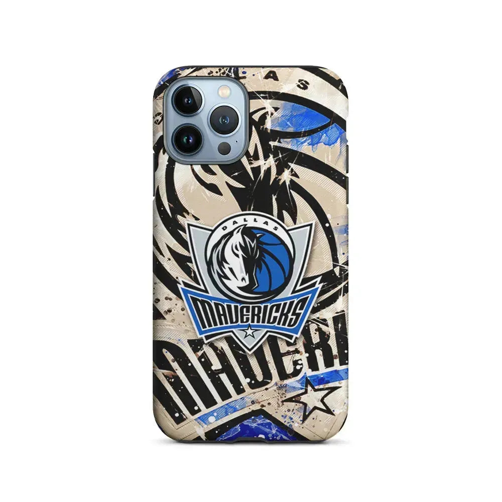 NBA Dallas Mavericks Logo iPhone 15 Pro Max Case-2 in 1 Tough Case-Xtracase