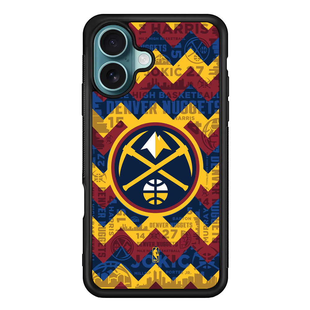 NBA Denver Nuggets Chevron iPhone 16 Case - Xtracase