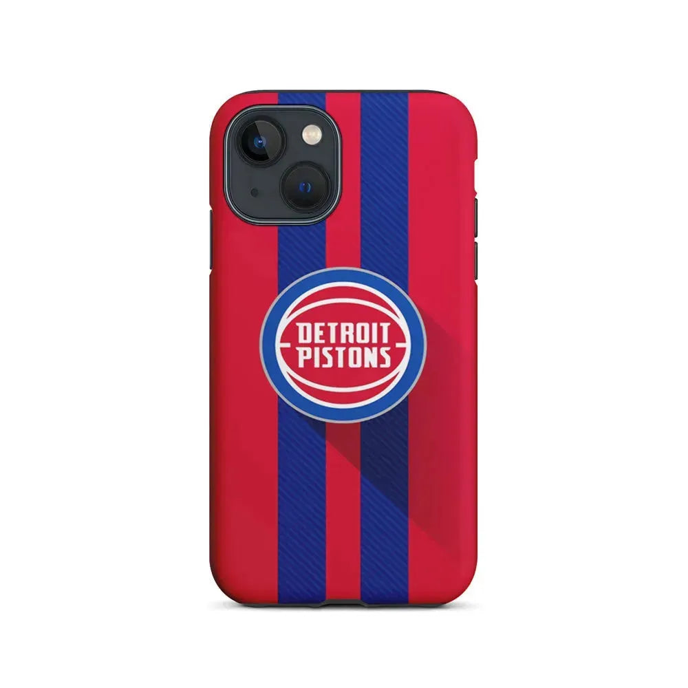 NBA Detroit Pistons Victory Ball iPhone 13 Mini Case-2 in 1 Tough Case-Xtracase