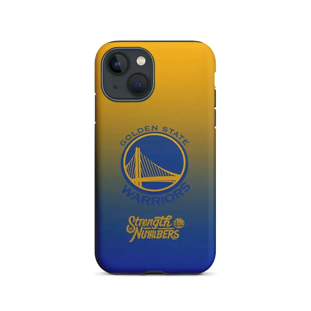NBA Golden State Warriors Gradient iPhone 13 Mini Case-2 in 1 Tough Case-Xtracase