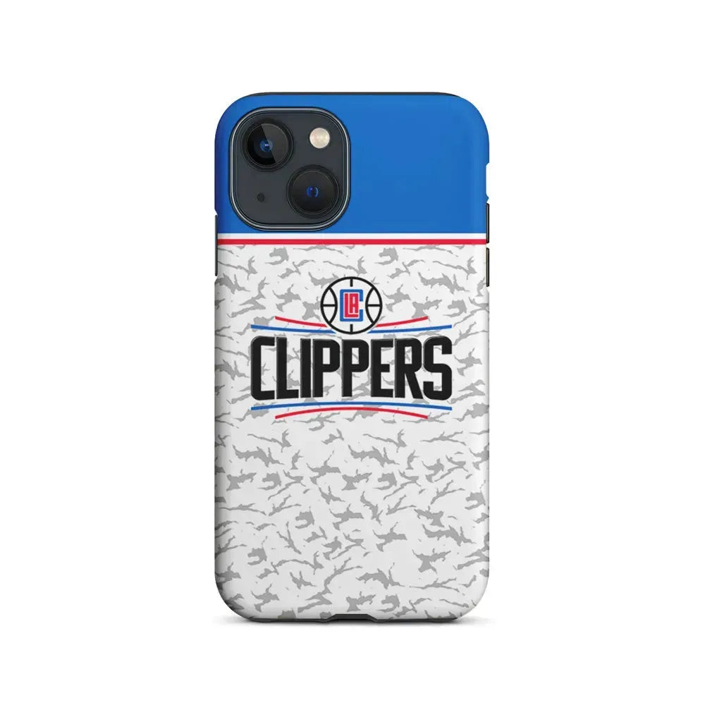 NBA Los Angeles Clippers Logo iPhone 13 Mini Case-2 in 1 Tough Case-Xtracase